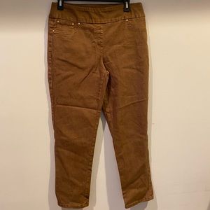 Ruby Road Petits Women’s Size 10 Tan Jeans Pull On High Waist